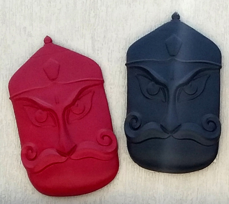 Detail of FRP Ravana Head.